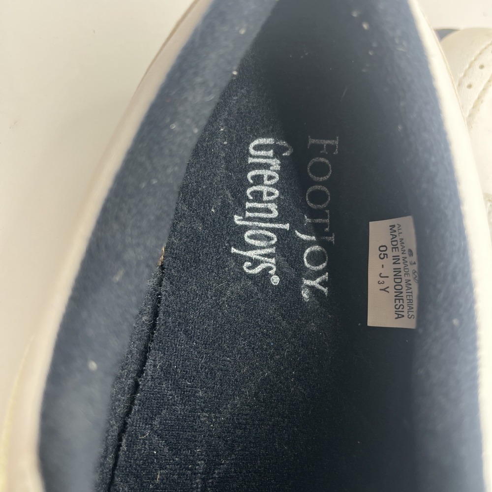 FootJoy GreenJoys Women's White Leather Golf Shoes Size 6.5 6 1/2 Used - Picture 6 of 7